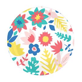 Floral  - party plates