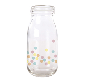 Traditional Glass -  Milk confetti bottle