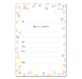 Confetti Dot - Write-in invitation