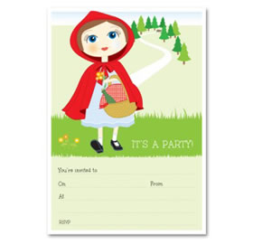 Little Red Riding Hood - Write-in invitations