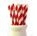 Paper Straws - Red stripe